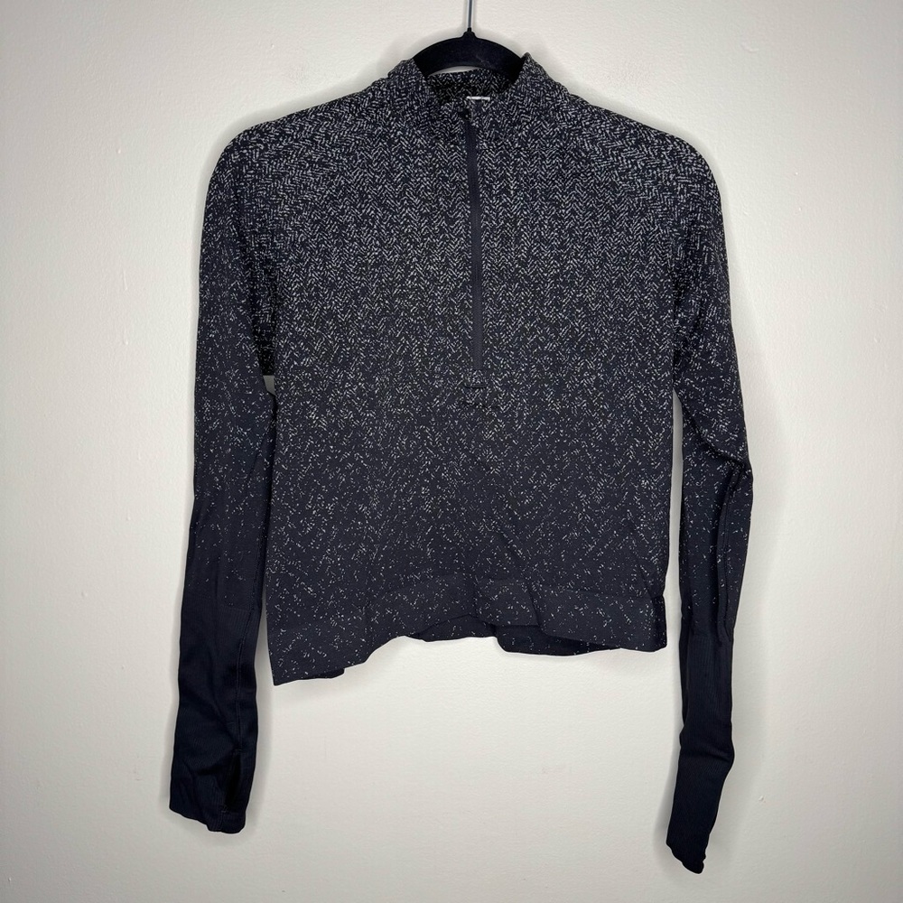 Lululemon Rest Less Cropped 1/2 Zip - size 12